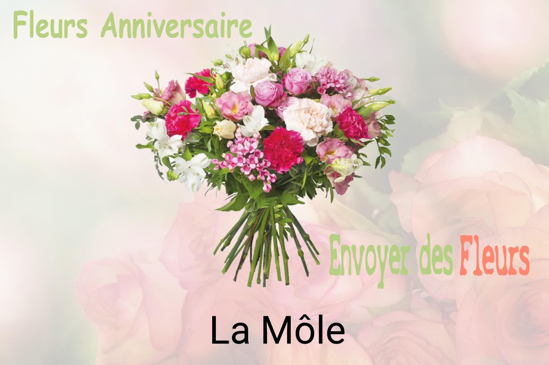 Bouquet de fleurs d’anniversaire livré à La Môle